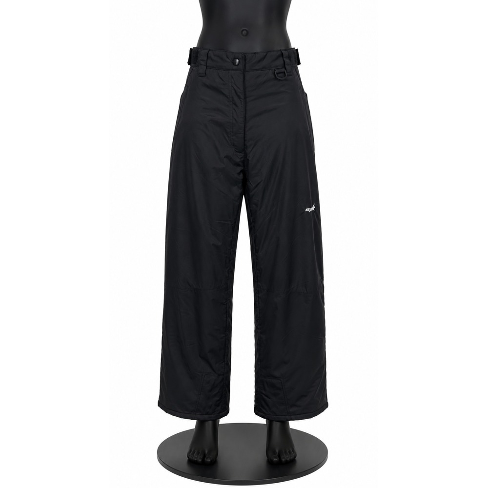 SkiGear Womens Activewear Snowboard Ski Pants Medium Black Nylon Softshell Lined